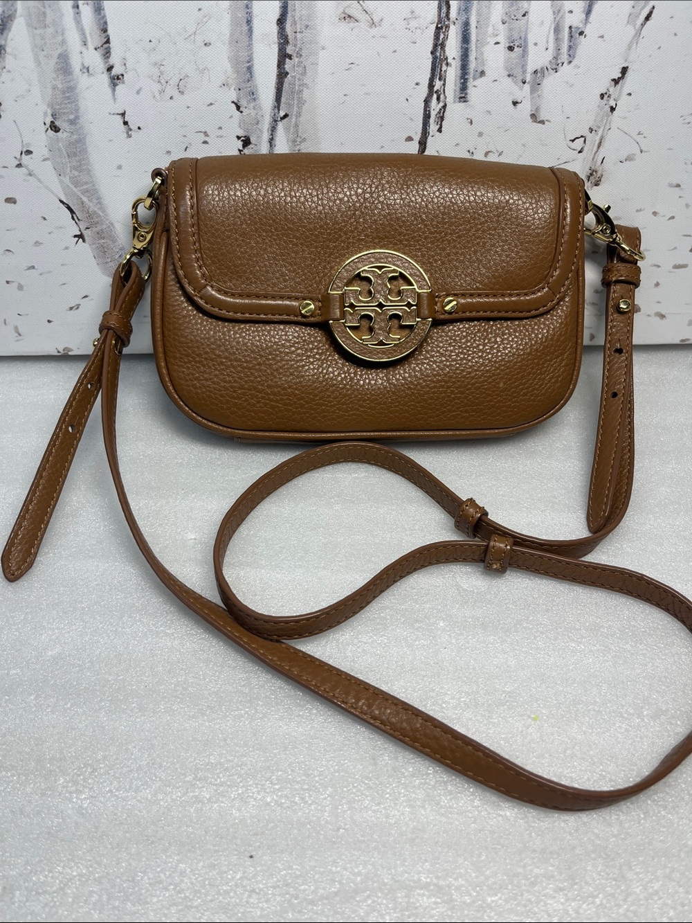 Tory Burch Amanda Crossbody Tan Bag